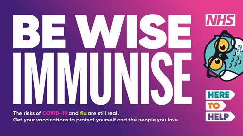 Be wise immunise. The risks of COVID19 and flu are still real. 